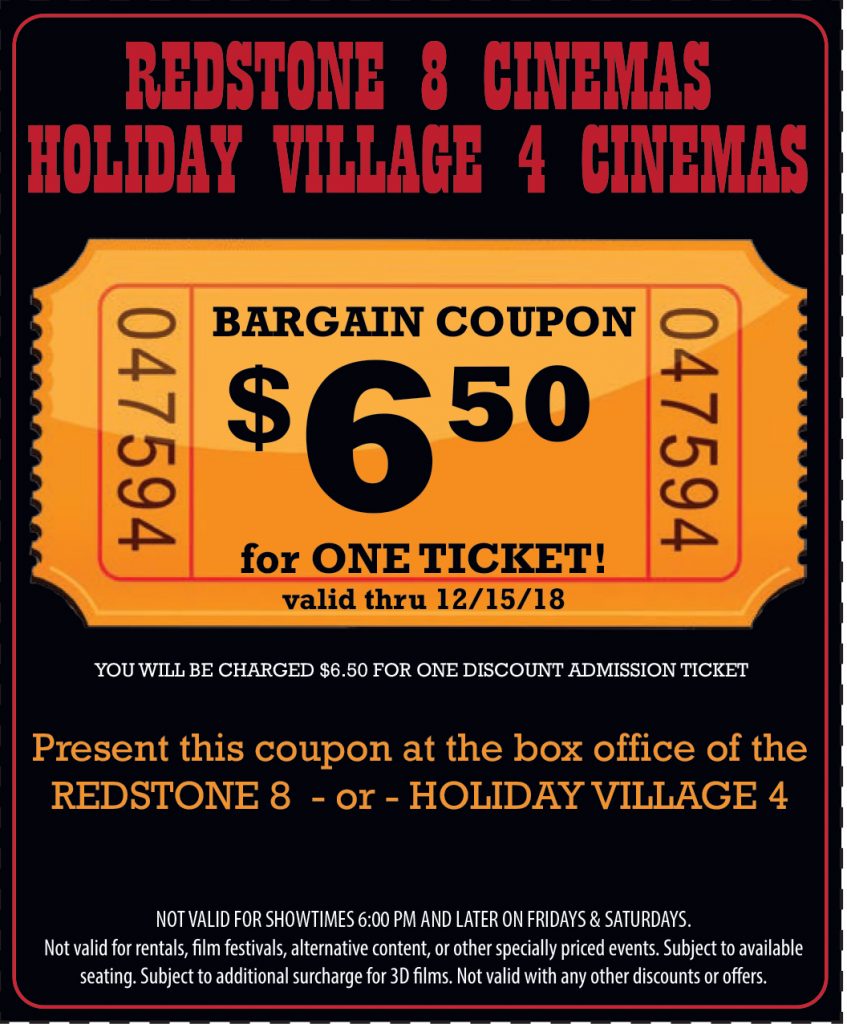 6.50 Bargain Coupon for One Ticket Metropolitan Theatres Park City